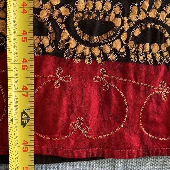 Island Fantasy black sleeveless floral pattern midi dress size M - Picture 8 of 8